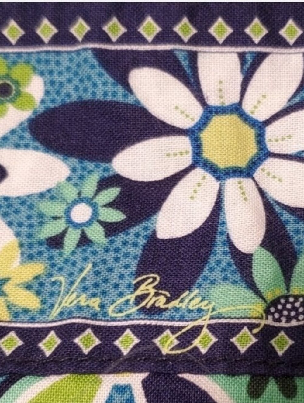 VERA BRADLEY Blue and Green "Daisy Daisy"  Apron - Picture 4 of 5